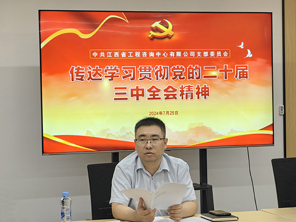安博党支部传达学习党的二十届三中全会精神